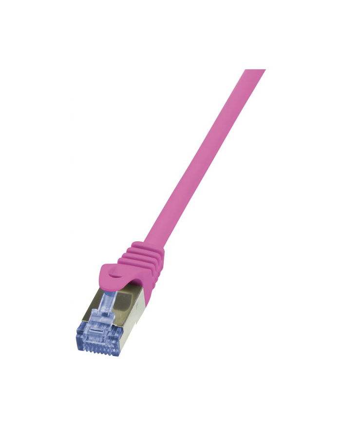 LOGILINK Patchcord Cat.6A 10G S/FTP PIMF PrimeLine 1,5m różowy główny