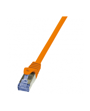 LOGILINK Patchcord Cat.6A 10G S/FTP PIMF PrimeLine 2m pomarańczowy