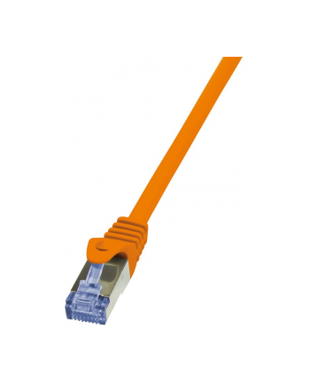 LOGILINK Patchcord Cat.6A 10G S/FTP PIMF PrimeLine 3m pomarańczowy