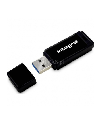 Integral Flashdrive Black 128GB USB3.0, Snap-on cap design