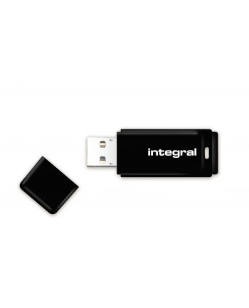 Integral USB 16GB Black, USB 2.0 with removable cap