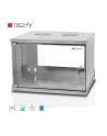 Techly Szafka wisząca ECO 19'' 6U/320 mm szklane drzwi zmontowana szara - nr 19