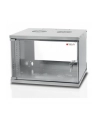 Techly Szafka wisząca ECO 19'' 6U/450 mm szklane drzwi zmontowana szara - nr 1