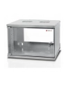 Techly Szafka wisząca ECO 19'' 6U/450 mm szklane drzwi zmontowana szara - nr 20