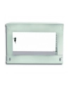 Techly Szafka wisząca ECO 19'' 6U/450 mm szklane drzwi zmontowana szara - nr 4