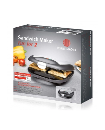 Rommelsbacher Toster kanapkowy ST 710 black/silver nr 2