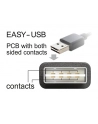 DeLOCK EASY USB2.0 A Wtyk-Gniazdo - czarny 2m - nr 16