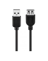 goobay przedłużacz USB 2.0 - 5m - czarny - podwójnie ekranowany - nr 12