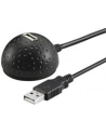 goobay przedłużacz USB 2.0 na biurko - czarny  - 1.5m - nr 10