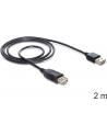 DeLOCK EASY USB2.0 A Wtyk-Gniazdo - czarny 2m - nr 13