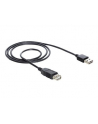 DeLOCK EASY USB2.0 A Wtyk-Gniazdo - czarny 2m - nr 18