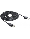 DeLOCK EASY USB2.0 A Wtyk-Gniazdo - czarny 5m - nr 21