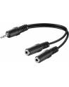 goobay - adapter z 2x. jack 3.5mm na 1x jack 3.5mm - stereo - 20cm - nr 13