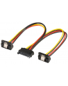 goobay Stromadapter SATA - 2x SATA 90 stopni - Sprzęgacz > 2xStecker 90 stopni - nr 1