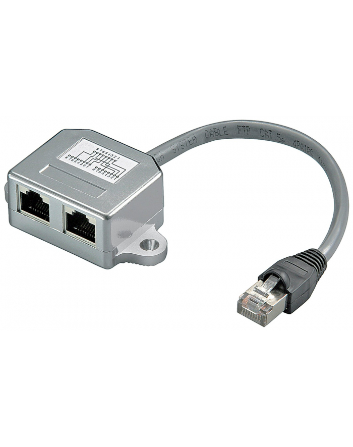 goobay RJ45 T-Adapter CAT5 St->2xBu główny