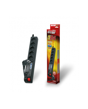 ACAR 504WF -listwa przeciwprzepięciowa/czarny