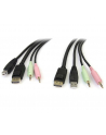 USB DISPLAYPORT KVM CABLE StarTech.com 1,8m 4-in-1 USB DisplayPort KVM-Switch Kabel mit Audio und Mikrofon - nr 38
