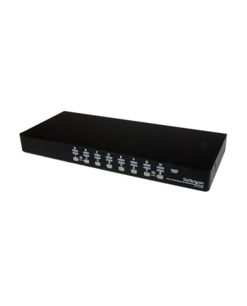 16 PORT 1U USB KVM SWITCH KIT StarTech.com 16 Port 1HE USB VGA KVM Switch mit OSD zur Rack-Montage inkl. Kabeln - 16-fach Rackmount KVM Umschalter - Schwarz