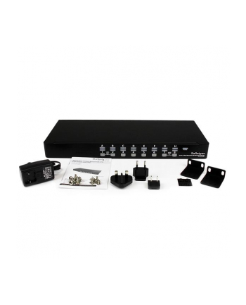 16 PORT USB KVM SWITCH StarTech.com 16 Port 1HE USB VGA KVM Switch mit OSD zur Rack-Montage - 16-fach Rackmount KVM Umschalter - Schwarz