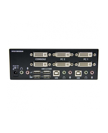 2 PORT DUAL DVI USB KVM SWITCH StarTech.com 2 Port DVI USB KVM Switch mit Audio und USB 2.0 Hub - 2-fach Dual DVI-I USB Umschalter