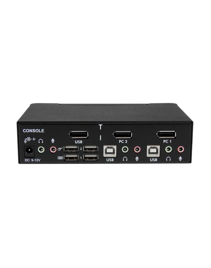 2 PORT DISPLAYPORT KVM SWITCH StarTech.com 2 Port DisplayPort USB KVM Switch - DisplayPort KVM Umschalter mit Audio główny