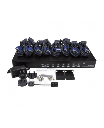 8 PORT 1U USB KVM SWITCH KIT StarTech.com 8-Port USB KVM Switch-Set mit OSD und Kabeln Rackmontierbar