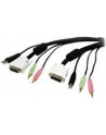 USB DVI KVM CABLE StarTech.com 1,8m 4-in-1 USB DVI KVM Kabel mit Audio und Mikrofon - USB DVI KVM Switch Kabel mit Audio - nr 10