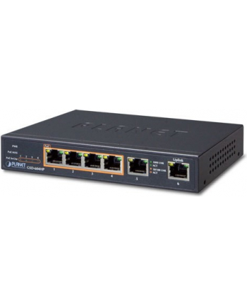 PLANET GSD-604HP Switch 4x GEth PoE AT 55W+ 2x GEth