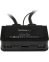 2 PORT HDMI CABLE KVM SWITCH StarTech.com 2 Port USB HDMI KVM Switch mit Audio und Fernschalter - Desktop Umschalter USB Powered - 1920x1200 - nr 20