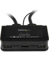 2 PORT HDMI CABLE KVM SWITCH StarTech.com 2 Port USB HDMI KVM Switch mit Audio und Fernschalter - Desktop Umschalter USB Powered - 1920x1200 - nr 24