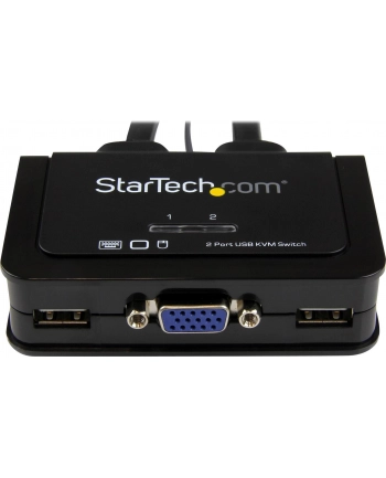 2PORT CABLE KVM WITH VGA USB StarTech.com 2 Port VGA USB KVM Switch Kabel - VGA KVM Umschalter USB Powered mit Fernumschaltung