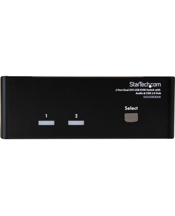 2 PORT DUAL DVI USB KVM SWITCH StarTech.com 2 Port DVI USB KVM Switch mit Audio und USB 2.0 Hub - 2-fach Dual DVI-I USB Umschalter