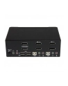 DISPLAYPORT USB KVM SWITCH StarTech.com 2 Port Dual DisplayPort USB KVM Switch mit Audio - DisplayPort Desktop KVM Umschalter mit USB Hub - 4xUSB Buchse 2xDP Buchse - nr 12