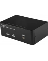 DISPLAYPORT USB KVM SWITCH StarTech.com 2 Port Dual DisplayPort USB KVM Switch mit Audio - DisplayPort Desktop KVM Umschalter mit USB Hub - 4xUSB Buchse 2xDP Buchse - nr 25