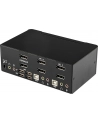 DISPLAYPORT USB KVM SWITCH StarTech.com 2 Port Dual DisplayPort USB KVM Switch mit Audio - DisplayPort Desktop KVM Umschalter mit USB Hub - 4xUSB Buchse 2xDP Buchse - nr 28