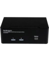 DISPLAYPORT USB KVM SWITCH StarTech.com 2 Port Dual DisplayPort USB KVM Switch mit Audio - DisplayPort Desktop KVM Umschalter mit USB Hub - 4xUSB Buchse 2xDP Buchse - nr 31
