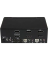 DISPLAYPORT USB KVM SWITCH StarTech.com 2 Port Dual DisplayPort USB KVM Switch mit Audio - DisplayPort Desktop KVM Umschalter mit USB Hub - 4xUSB Buchse 2xDP Buchse - nr 32
