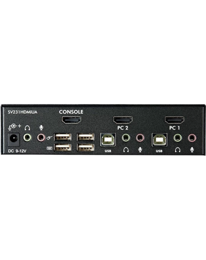 2 PORT USB HDMI KVM SWITCH StarTech.com 2 Port USB HDMI KVM Switch / Umschalter mit Audio und USB 2.0 Hub główny