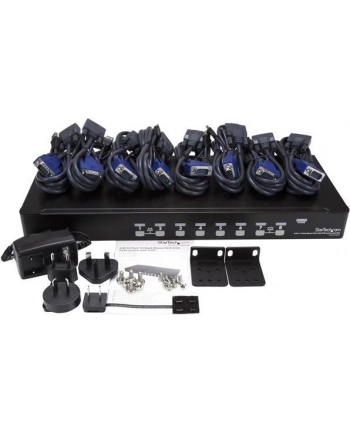 8 PORT 1U USB KVM SWITCH KIT StarTech.com 8-Port USB KVM Switch-Set mit OSD und Kabeln Rackmontierbar