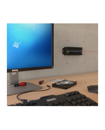 10 PORT INDUSTRIAL USB 3.0 HUB StarTech.com 10 Port Industrial USB 3.0 Hub - ESD and Surge Protection - DIN Rail or Surface-Mountable Metal Housing