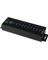 10 PORT INDUSTRIAL USB 3.0 HUB StarTech.com 10 Port Industrial USB 3.0 Hub - ESD and Surge Protection - DIN Rail or Surface-Mountable Metal Housing - nr 27