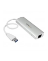 3PT PORTABLE USB 3.0 HUB + GBE StarTech.com 3 Port mobiler USB 3.0 Hub plus Gigabit Ethernet - Aluminium USB Hub mit Gigabit Ethernet Adapter - nr 10