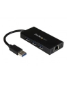 PORTABLE USB 3.0 HUB W/ GBE StarTech.com 3 Port USB 3.0 Hub mit Gigabit Ethernet Adapter aus Aluminum - Kompakter USB3 Hub mit GbE - nr 2
