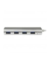 4 PORT PORTABLE USB 3.0 HUB StarTech.com 4 Port kompakter USB 3.0 Hub mit eingebautem Kabel - Aluminium USB Hub - Silber - nr 13