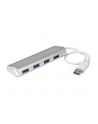 4 PORT PORTABLE USB 3.0 HUB StarTech.com 4 Port kompakter USB 3.0 Hub mit eingebautem Kabel - Aluminium USB Hub - Silber - nr 16