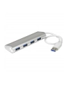 4 PORT PORTABLE USB 3.0 HUB StarTech.com 4 Port kompakter USB 3.0 Hub mit eingebautem Kabel - Aluminium USB Hub - Silber - nr 17