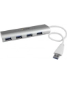 4 PORT PORTABLE USB 3.0 HUB StarTech.com 4 Port kompakter USB 3.0 Hub mit eingebautem Kabel - Aluminium USB Hub - Silber - nr 28