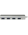 4 PORT PORTABLE USB 3.0 HUB StarTech.com 4 Port kompakter USB 3.0 Hub mit eingebautem Kabel - Aluminium USB Hub - Silber - nr 32