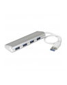 4 PORT PORTABLE USB 3.0 HUB StarTech.com 4 Port kompakter USB 3.0 Hub mit eingebautem Kabel - Aluminium USB Hub - Silber - nr 41