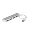 4 PORT PORTABLE USB 3.0 HUB StarTech.com 4 Port kompakter USB 3.0 Hub mit eingebautem Kabel - Aluminium USB Hub - Silber - nr 8
